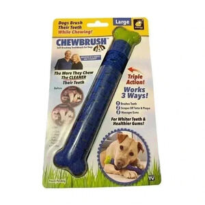 Chewbrush Self Brushing Toothbrush For Dogs Bulbhead As Seen On TV NEW- Size LRG